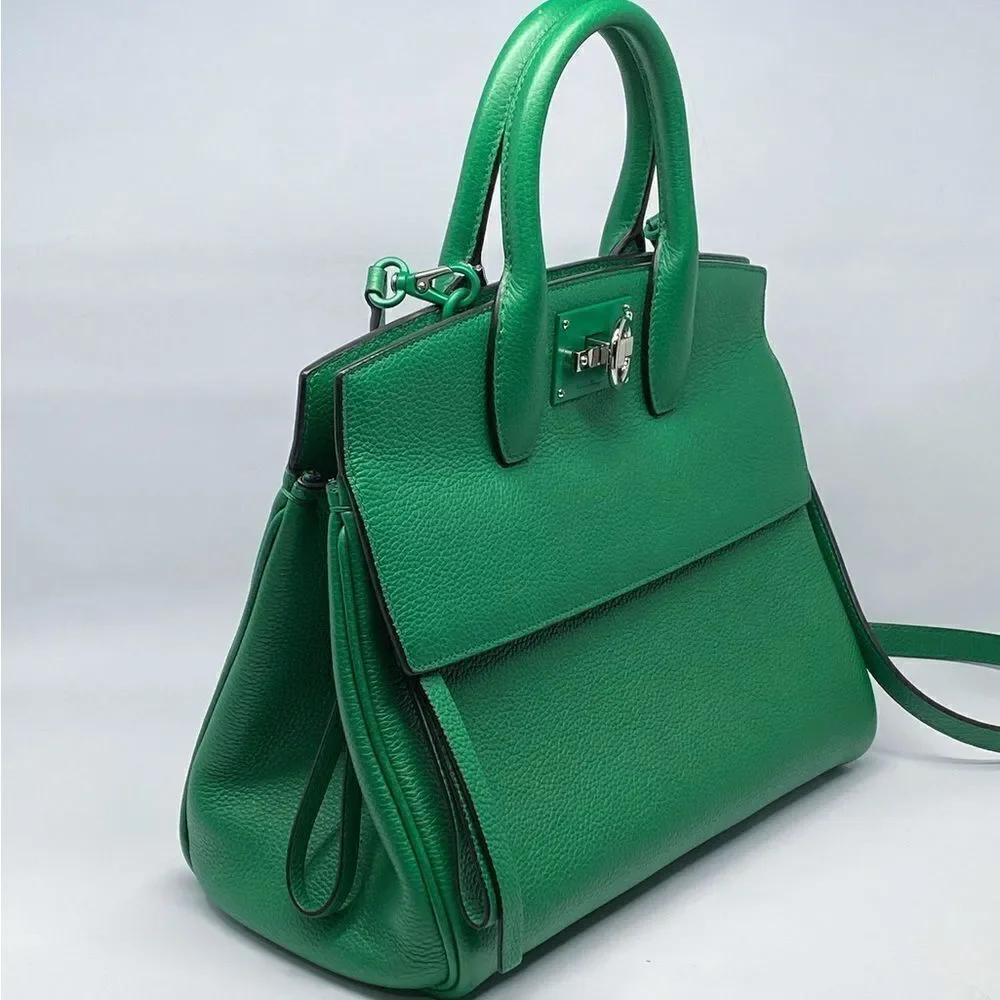 Ferragamo Studio Bag Small Leather Satchel